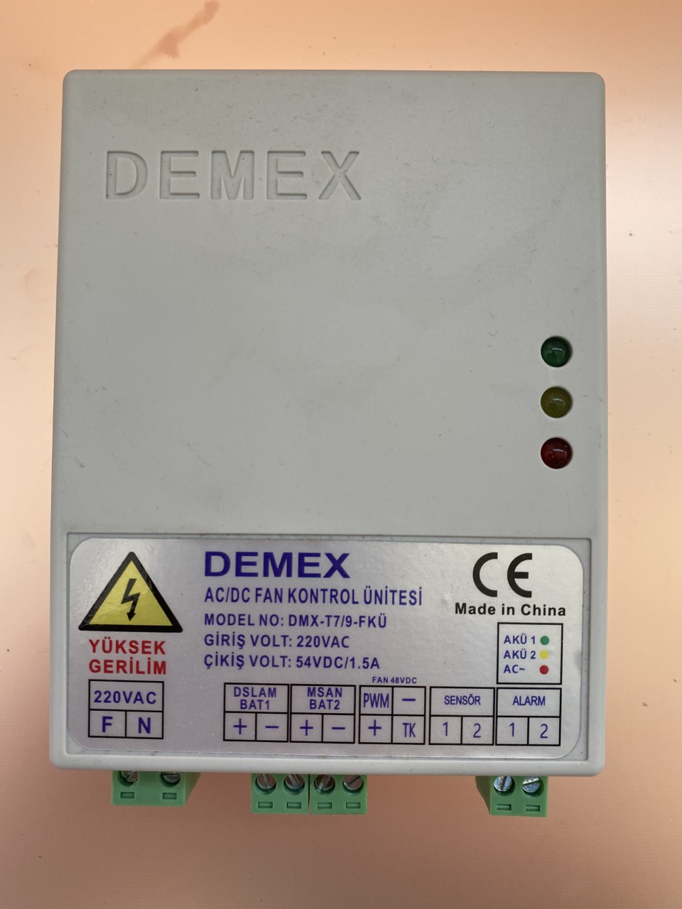 DMX-T7/9 GDU FAN GÜÇ DESTEK ÜNİTESİ